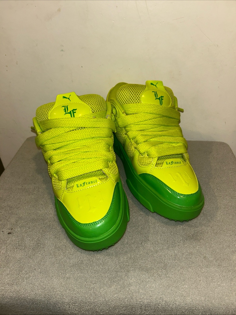 Puma La France Assist Color Puma Green-Lime Smash 310868-01 Sneaker Men 11.5